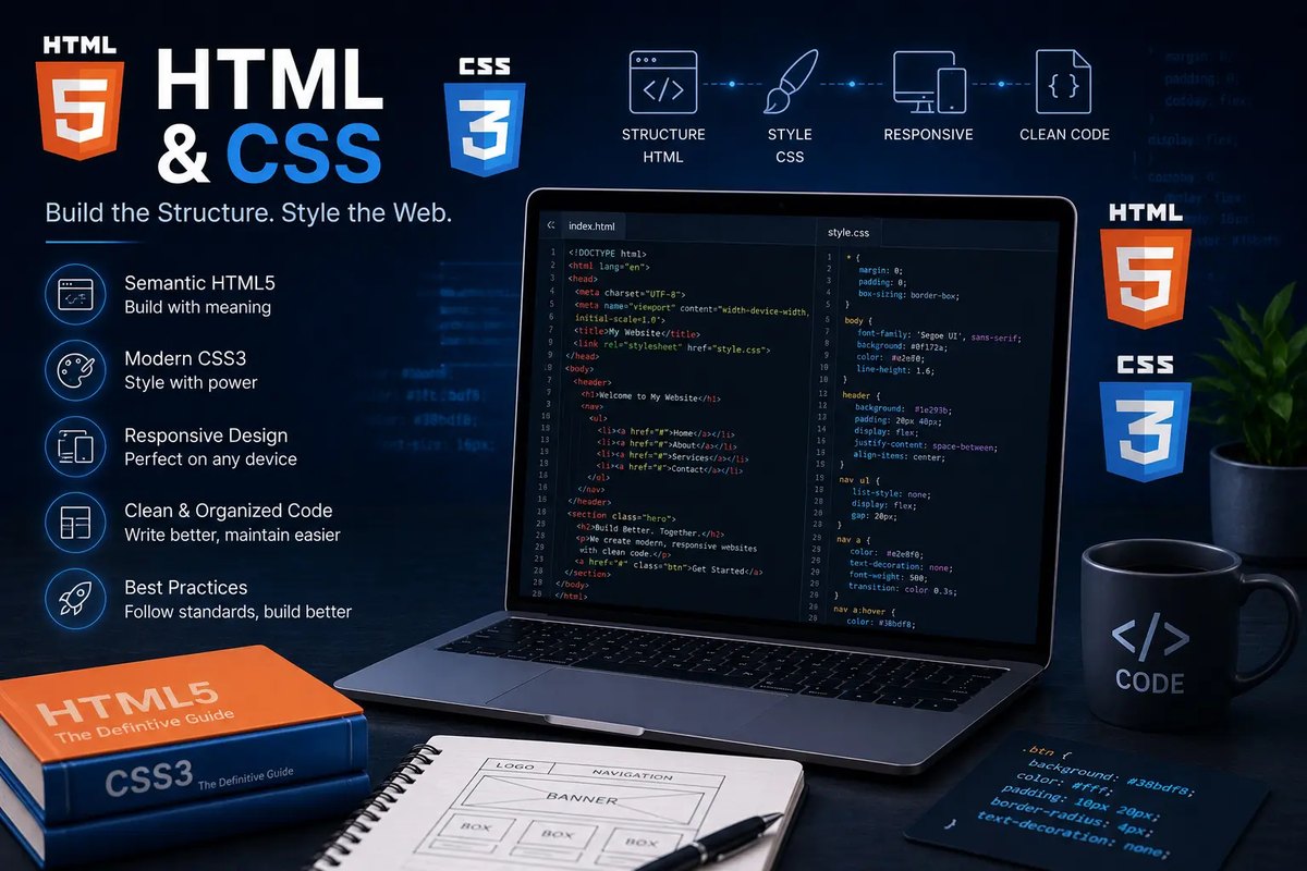 آموزش طراحی سایت با html و css در رشت